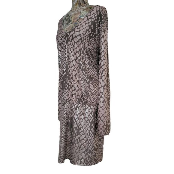 Venus Blush Gold Shiny v-neck Blouson with Oversized Top Short Sexy Dress Plus - Picture 5 of 12